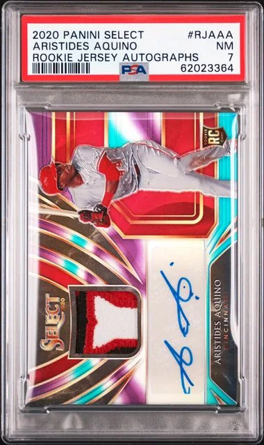 2020 Panini Select Aristides Aquino Jersey Autographs #RJAAA card image
