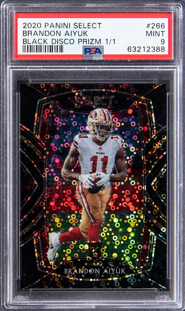 2020 Panini Select Brandon Aiyuk Black Disco Prizm #266 card image