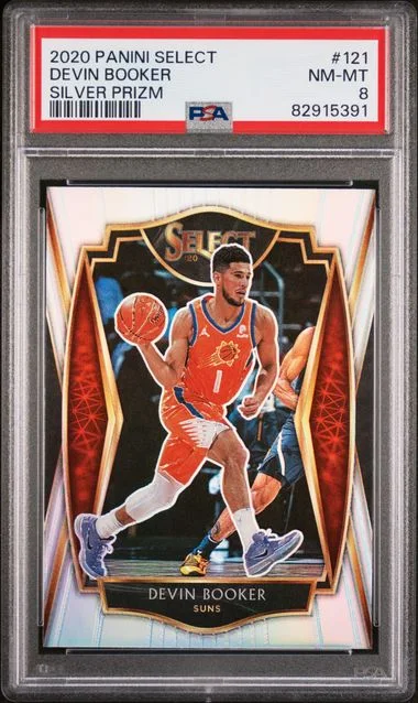 2020 Panini Select Devin Booker Silver Prizm #121 card image