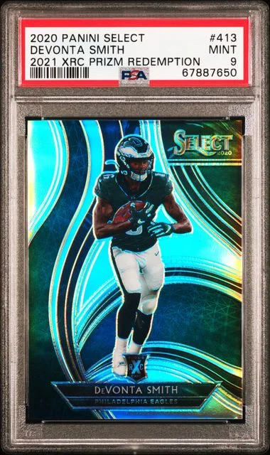 2020 Panini Select Devonta Smith 2021 XRC Prizm Redemption #413 card image