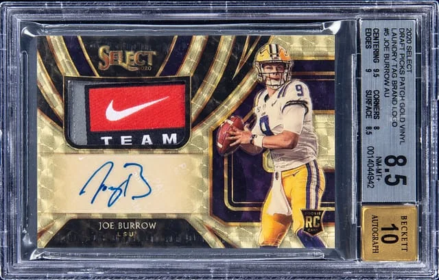 2020 Panini Select Draft Picks Gold Vinyl Laundry #no-number card image