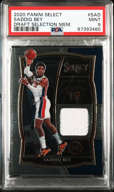 2020 Panini Select Draft Selection Memorabilia Sad Saddiq Bey #no-number card image