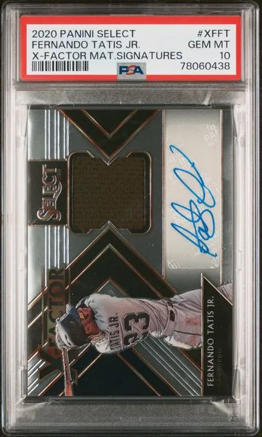 2020 Panini Select Fernando Tatis Jr X-Factor Material Signatures #XFFT card image