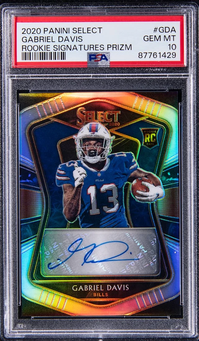 2020 Panini Select Gabriel Davis Signatures Prizm #GDA card image