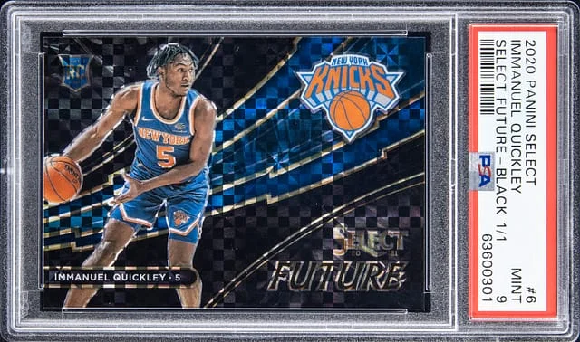 2020 Panini Select Immanuel Quickley Select Future Black #6 card image