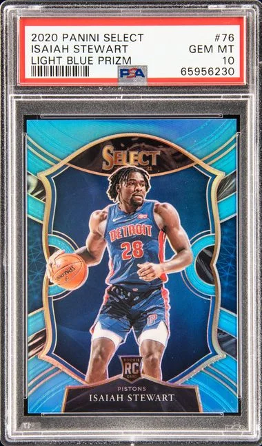 2020 Panini Select Isaiah Stewart Light Blue Prizm #76 card image
