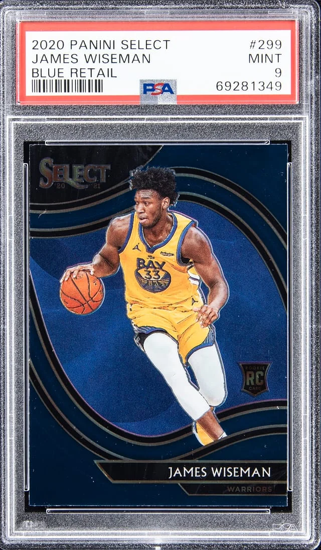 2020 Panini Select James Wiseman Blue Retail #299 card image