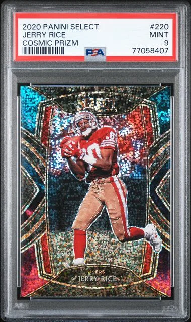 2020 Panini Select Jerry Rice Cosmic Prizm #220 card image