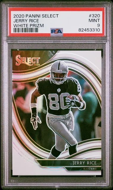 2020 Panini Select Jerry Rice White Prizm #320 card image