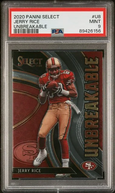 2020 Panini Select Jerry Rice Unbreakable #U8 card image