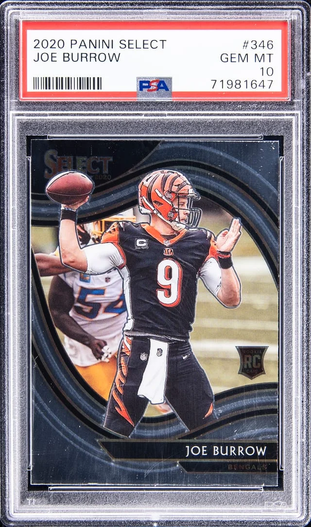 2020 Panini Select Joe Burrow Dragon Scale Prizm #346 card image