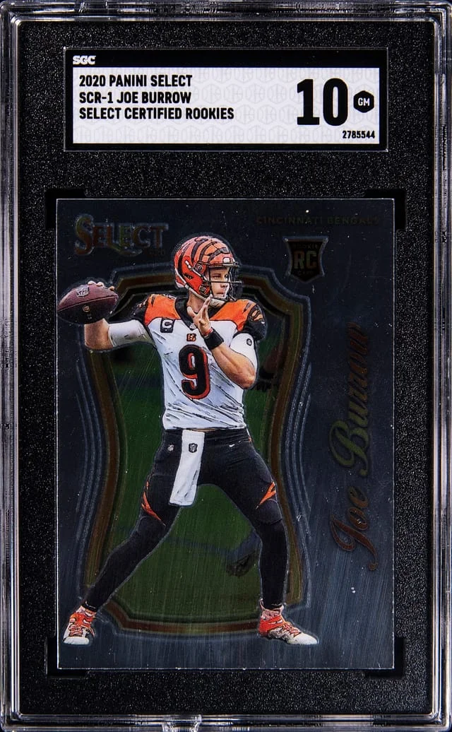 2020 Panini Select Joe Burrow Select Certified Rookies #SCR-1 card image