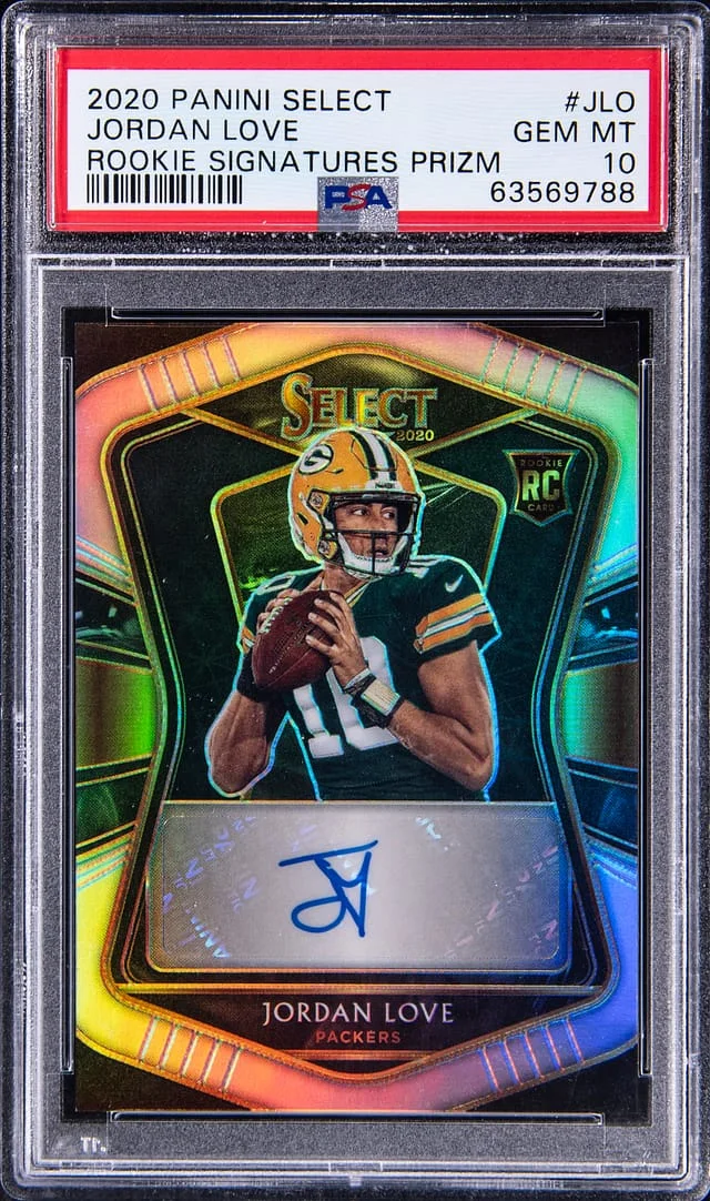 2020 Panini Select Jordan Love Signatures Prizm #JLO card image