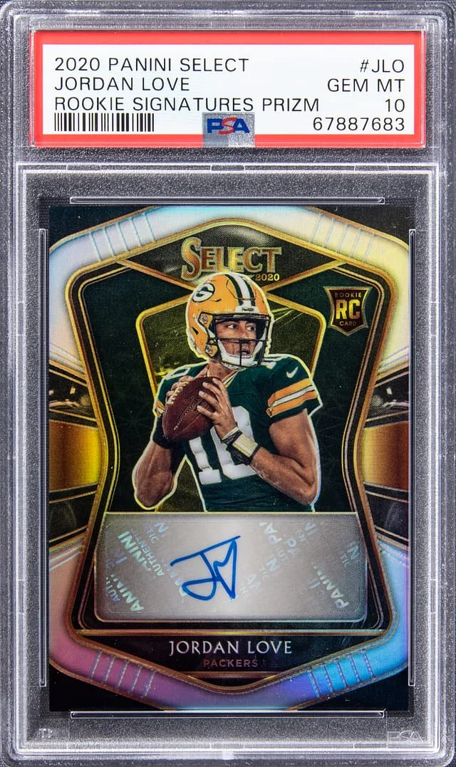 2020 Panini Select Jordan Love Signature Prizm #RS-JLO card image