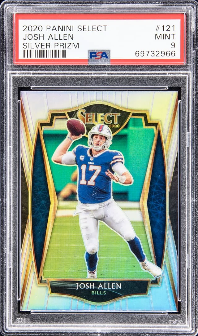 2020 Panini Select Josh Allen Silver Prizm #121 card image