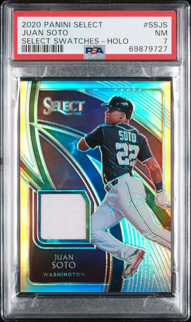 2020 Panini Select Juan Soto Select Swatches Holo #SS-JS card image