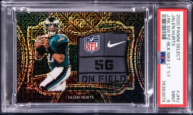 2020 Panini Select Jumbo Swatch Black Prizm Nike Laundry #no-number card image
