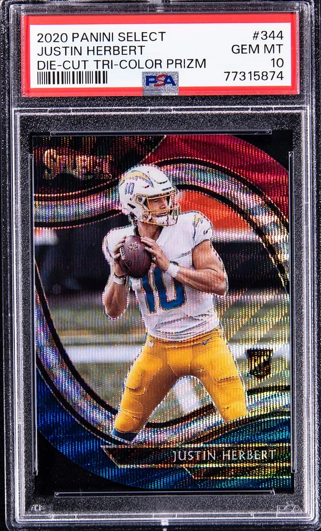 2020 Panini Select Justin Herbert #344 card image