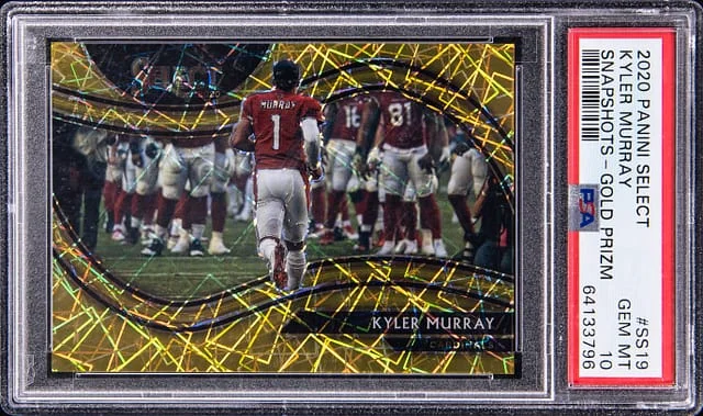 2020 Panini Select Kyler Murray Snapshots Gold Prizm #SS-19 card image