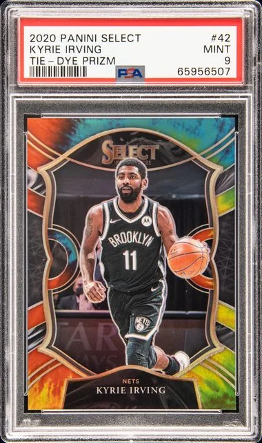 2020 Panini Select Kyrie Irving Tie-Dye Prizm #42 card image