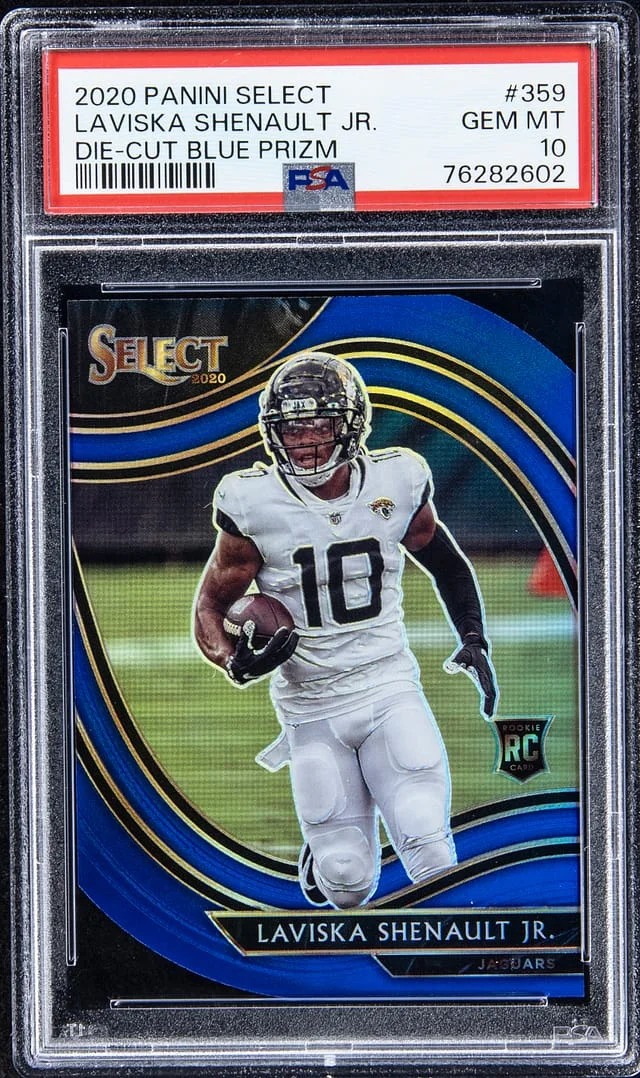 2020 Panini Select Laviska Shenault Jr. Die-Cut Blue Prizm #359 card image