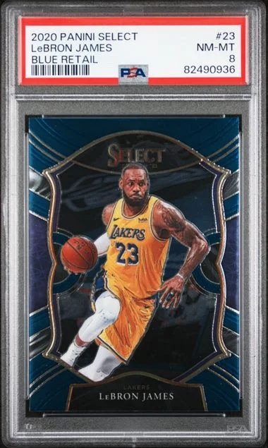 2020 Panini Select LeBron James Blue Retail #23 card image