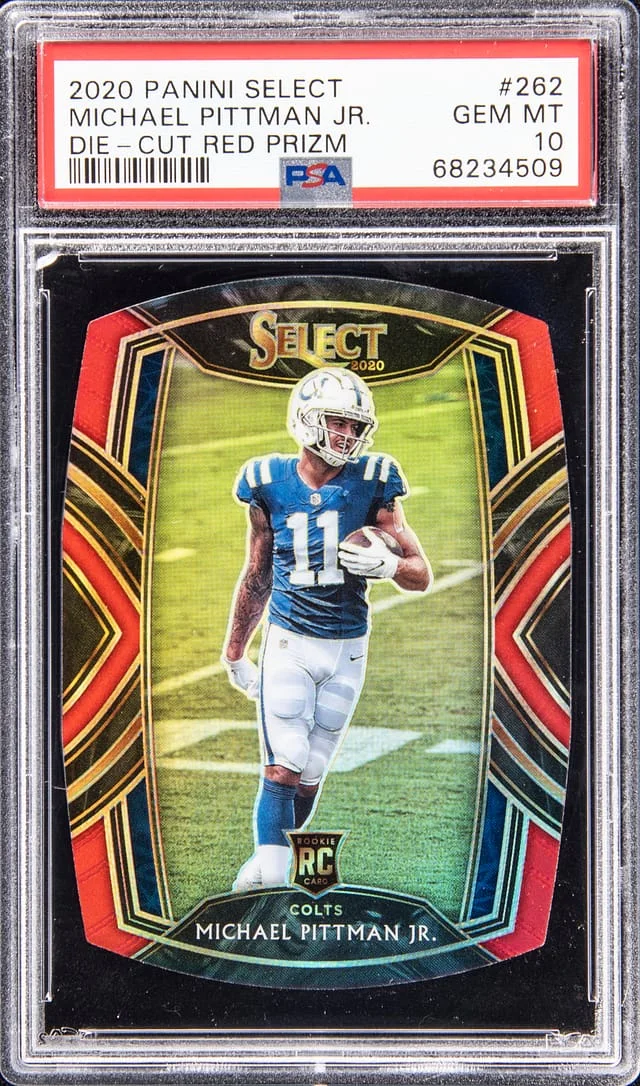 2020 Panini Select Michael Pittman Jr Die - Cut Red Prizm #262 card image