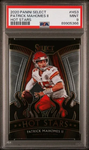 2020 Panini Select Patrick Mahomes II Hot Stars #HS3 card image