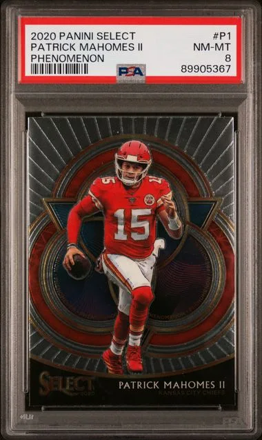 2020 Panini Select Patrick Mahomes II Phenomenon #P1 card image