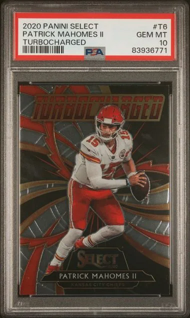 2020 Panini Select Patrick Mahomes II Turbocharged #T6 card image