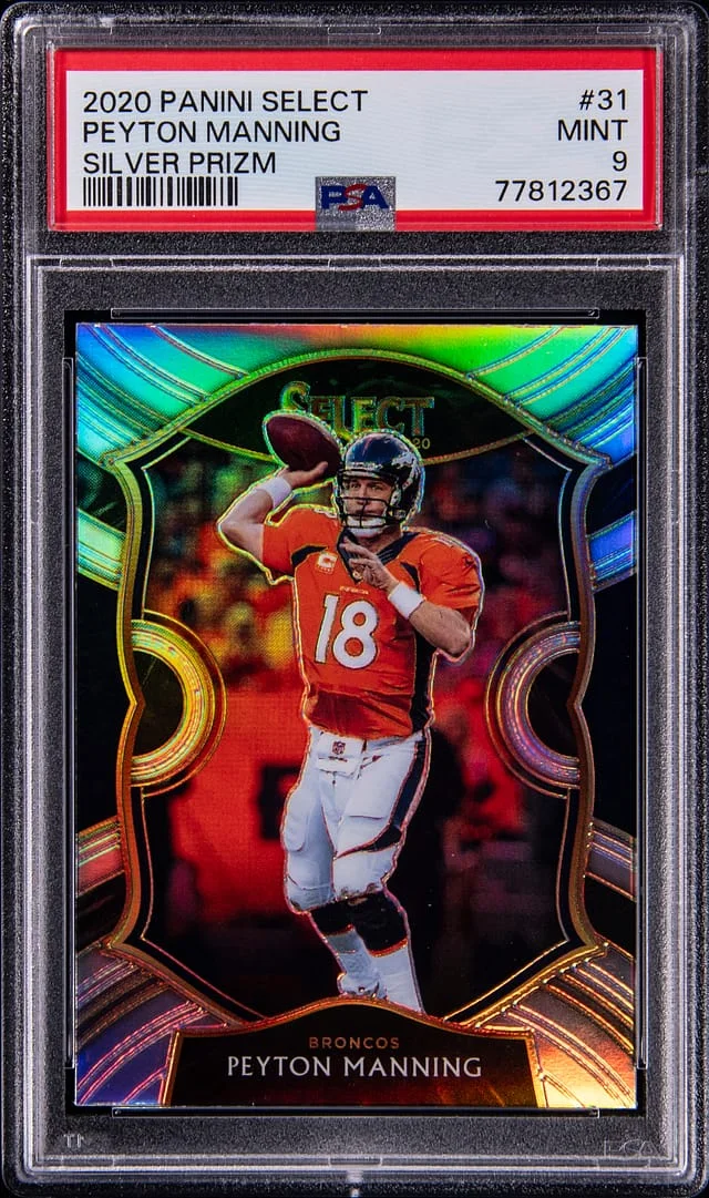 2020 Panini Select Peyton Manning Silver Prizm #31 card image