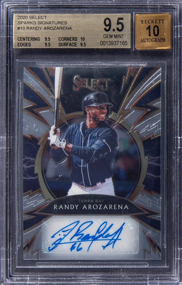 2020 Panini Select Randy Arozarena Sparks Autographs #SS-RA card image