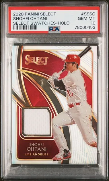 2020 Panini Select Shohei Ohtani Select Swatches Holo #SSSO card image