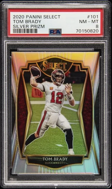 2020 Panini Select Tom Brady Tri Color Die-Cut Prizm #101 card image