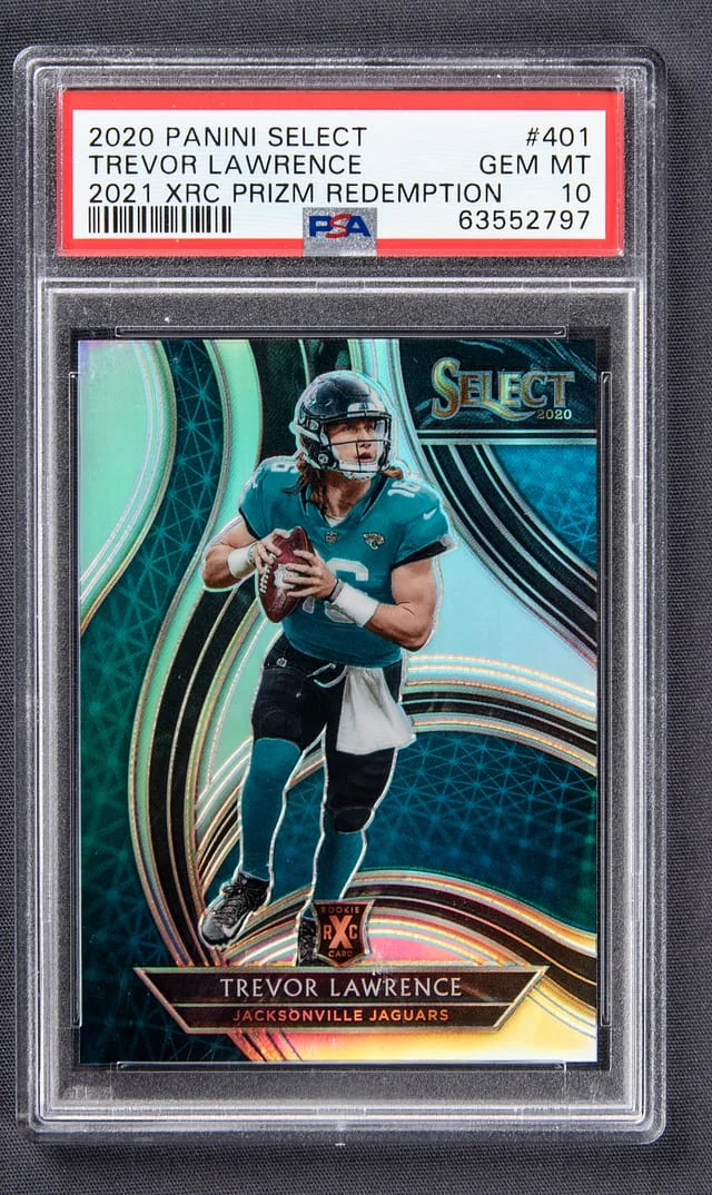 2020 Panini Select Trevor Lawrence 2021 XRC Prizm Redemption #401 card image
