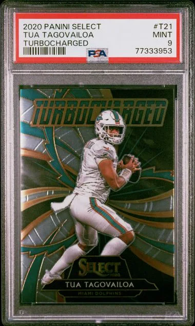 2020 Panini Select Tua Tagovailoa Turbocharged #T21 card image