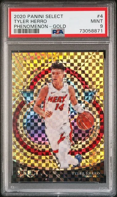 2020 Panini Select Tyler Herro Phenomenon Gold #4 card image
