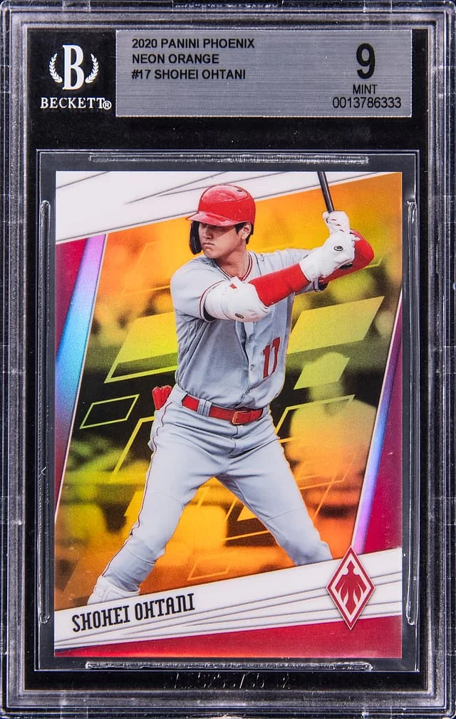 2020 Panini Shohei Ohtani Phoenix Neon Orange #17 card image