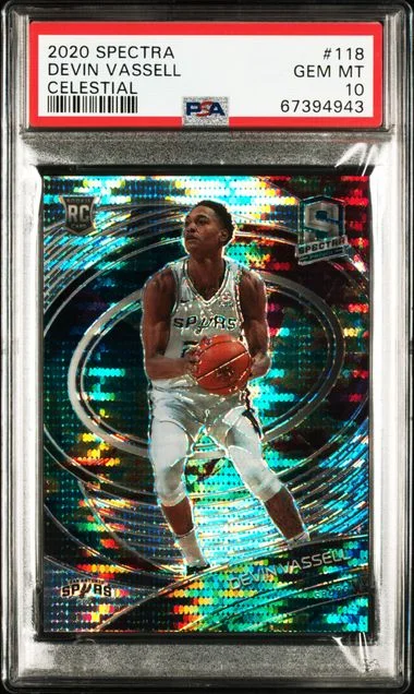2020 Panini Spectra Devin Vassell Celestial #118 card image