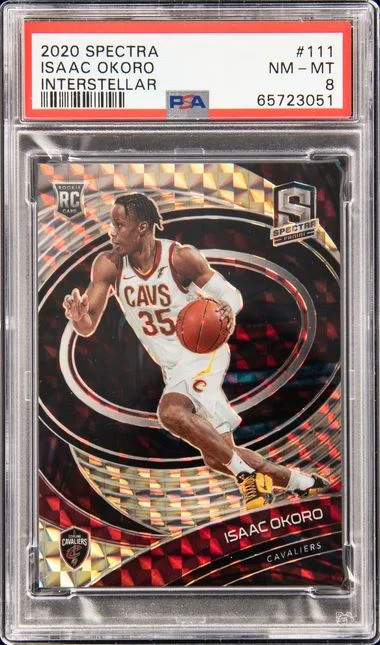 2020 Panini Spectra Isaac Okoro Interstellar #111 card image