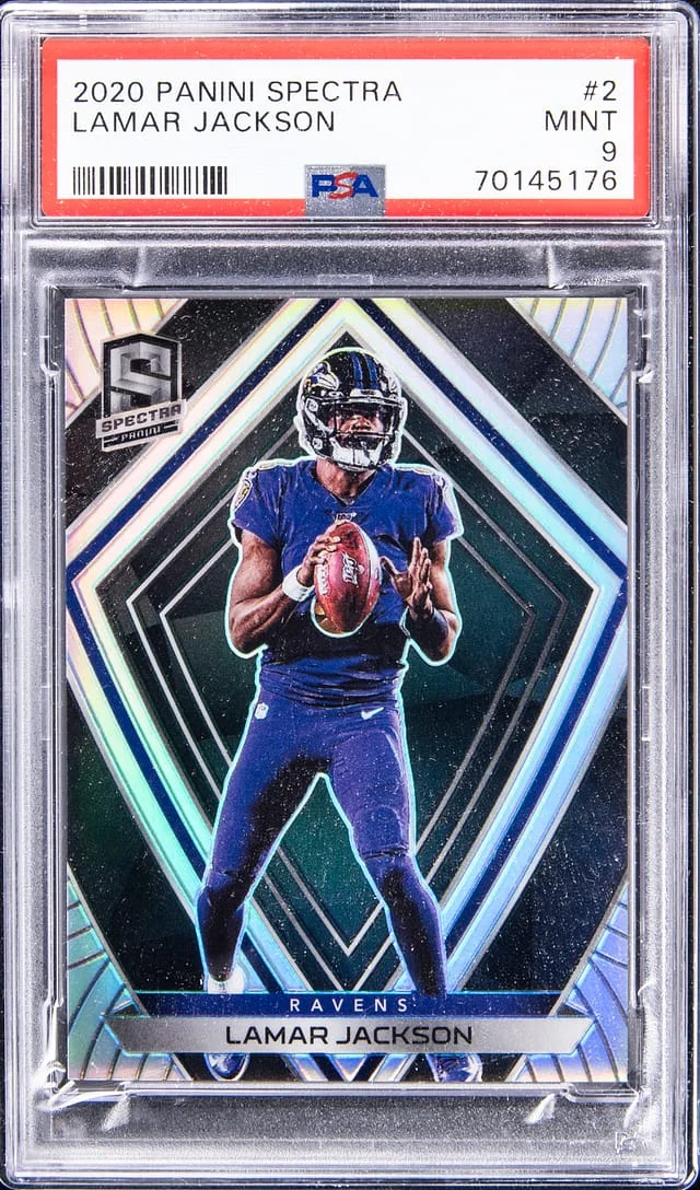 2020 Panini Spectra Lamar Jackson #2 card image