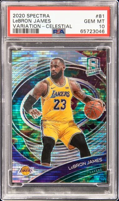 2020 Panini Spectra LeBron James Variation-Celestial #81 card image