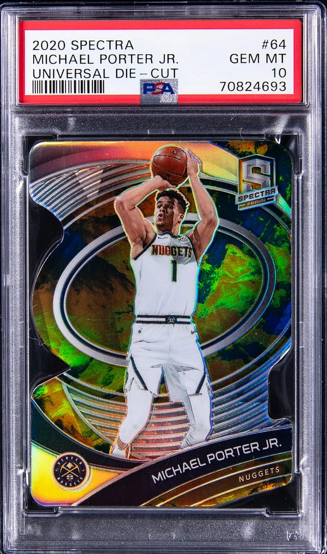 2020 Panini Spectra Michael Porter Jr Universal Die-Cut #64 card image
