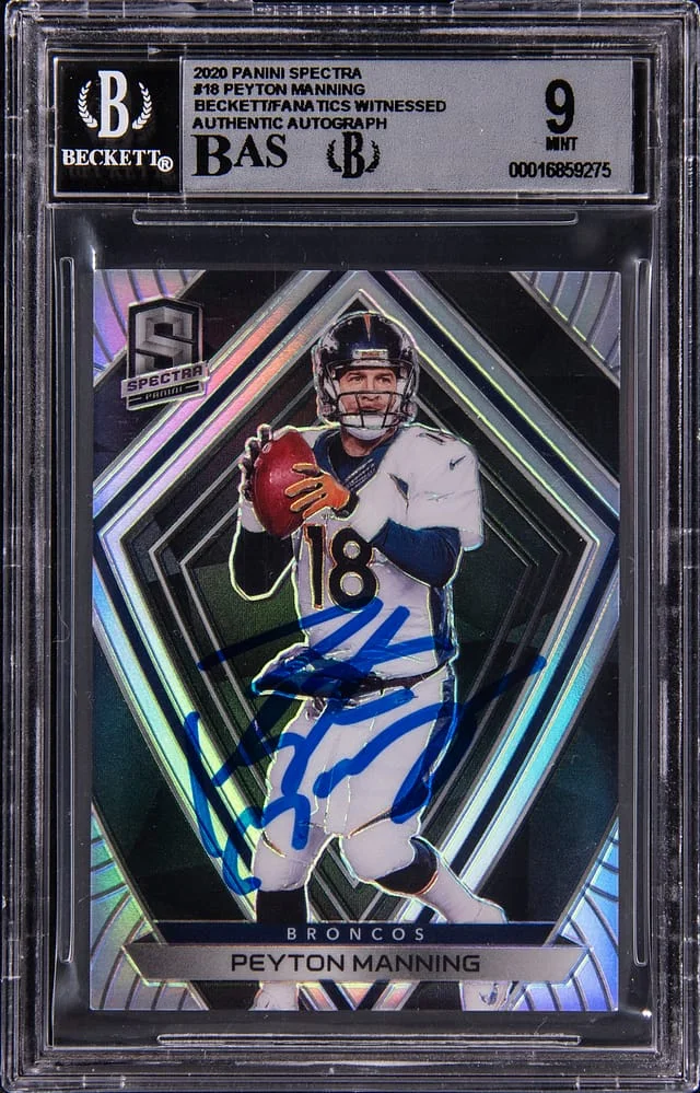 2020 Panini Spectra Peyton Manning #18 card image