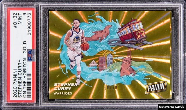 2020 Panini Stephen Curry On The Horizon Gold #OH-32 card image