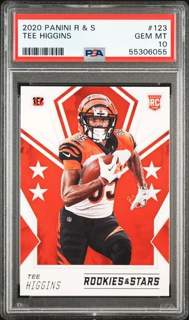 2020 Panini Tee Higgins Rookies & Stars #123 card image