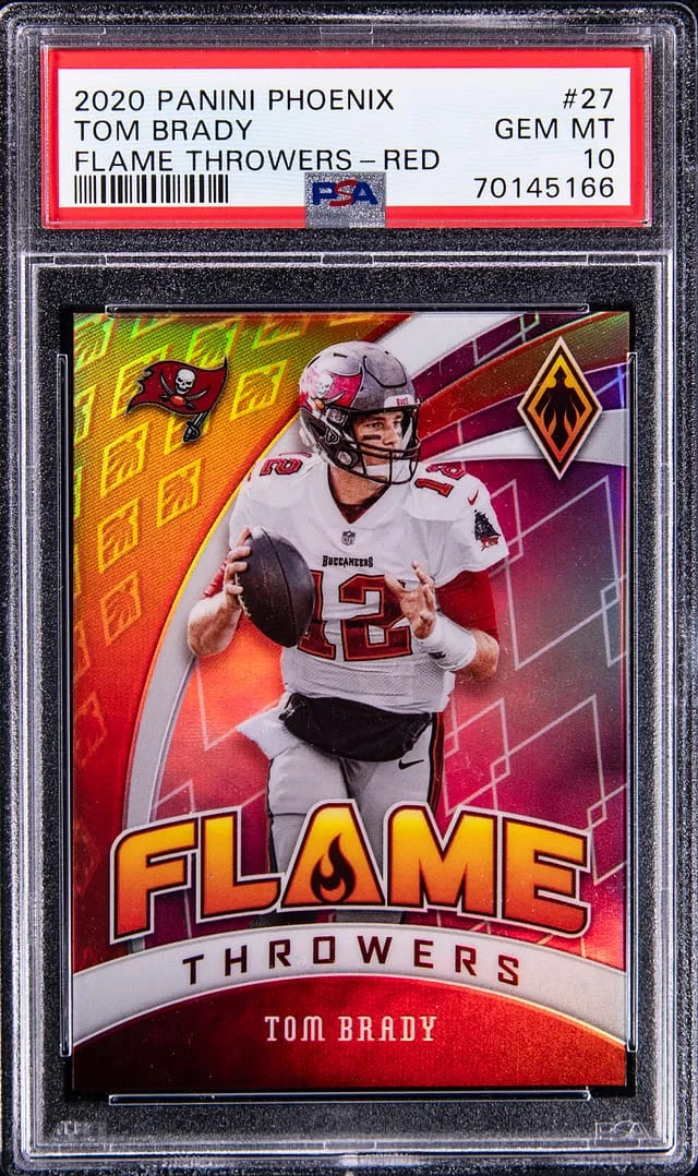 2020 Panini Tom Brady Phoenix Flame Throwers Red #27 card image