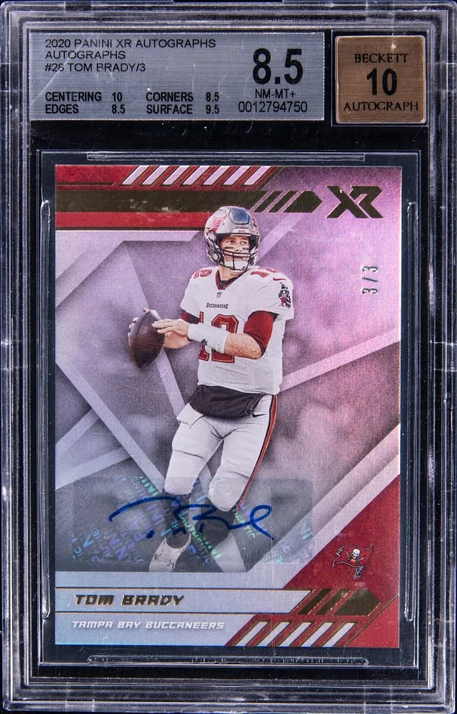 2020 Panini Tom Brady XR Autographs #28 card image