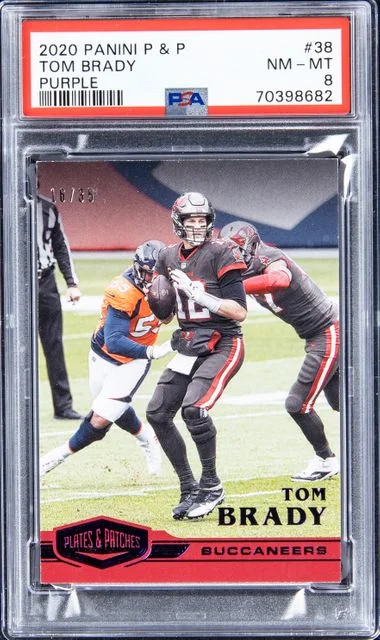2020 Panini Tom Brady Plates & Patches Purple #38 card image