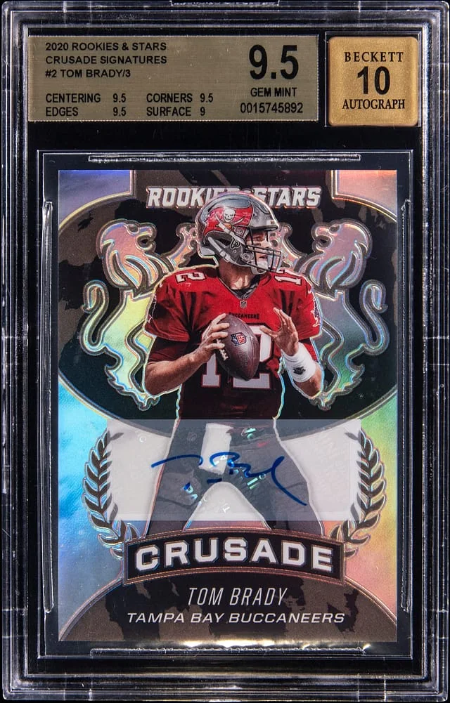 2020 Panini Tom Brady Rookies & Stars Crusade Signatures #CR-2 card image